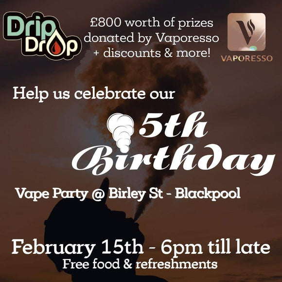 DripDrop Vapour Turns 5!