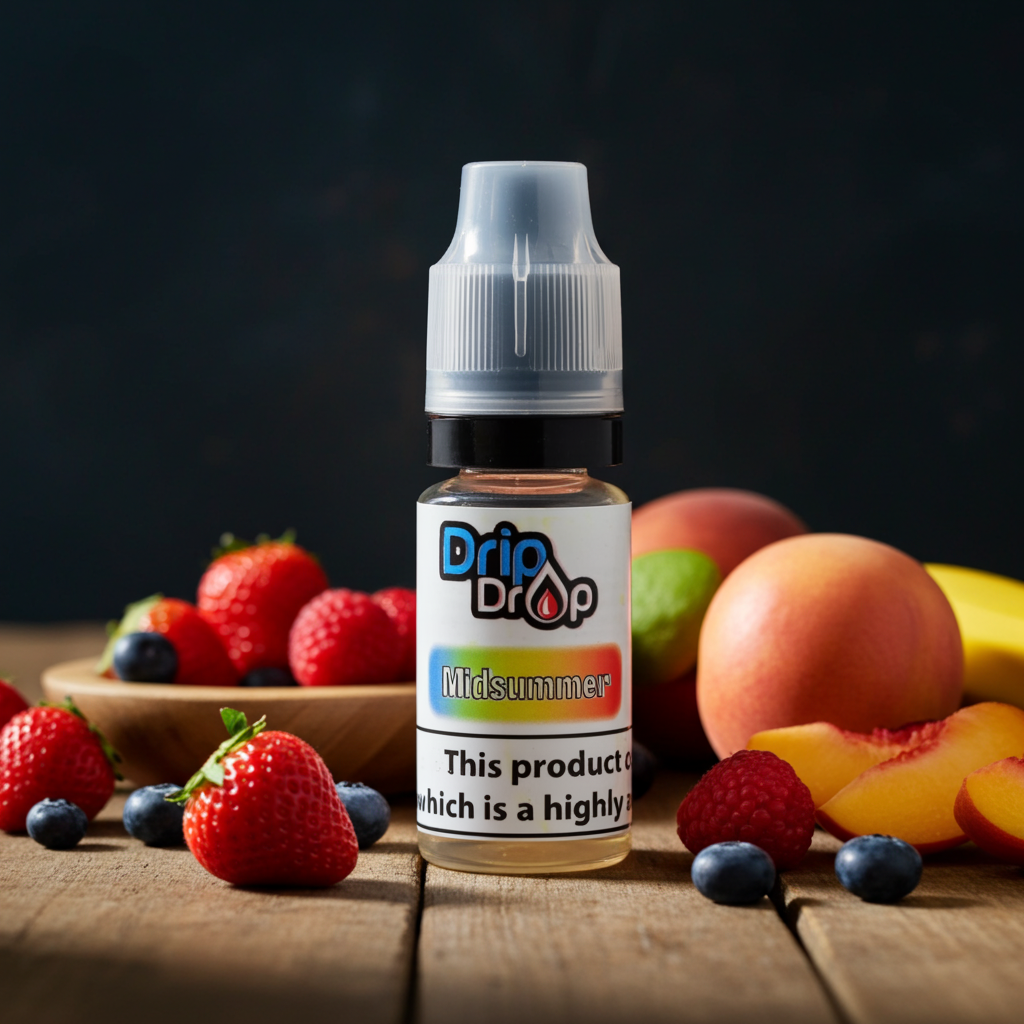DripDrop fruit-flavored liquid with fruits 