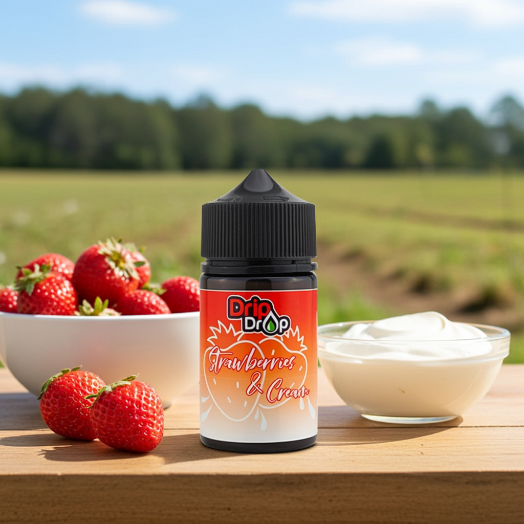 Strawberries and Cream - 50ml 0mg Shortfill