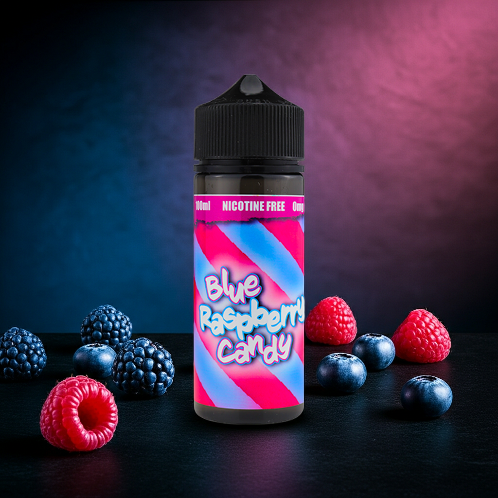 Blue Raspberry Candy E-Liquid 0mg 100ml Shortfill