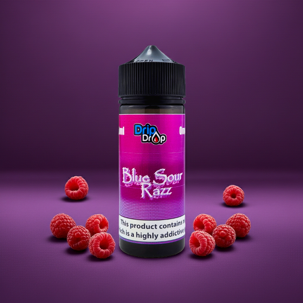 Blue Sour Razz E-Liquid 0mg 100ml Shortfill