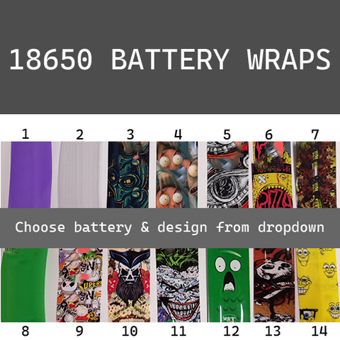 18650 Battery Wraps