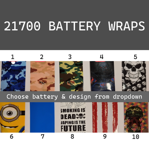 21700 Battery Wraps UK